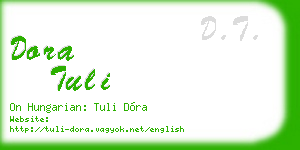 dora tuli business card