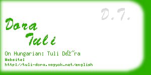 dora tuli business card